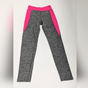 Athletic Works Girls' (Medium/7-8) Gray & Hot Pink Leggings